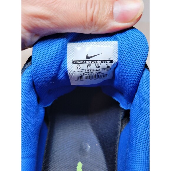 2014 Nike Air Max 95 Premium Dark Obsidian Mens 12 No‎ Box 538416-443 Blue Grey - Picture 11 of 11